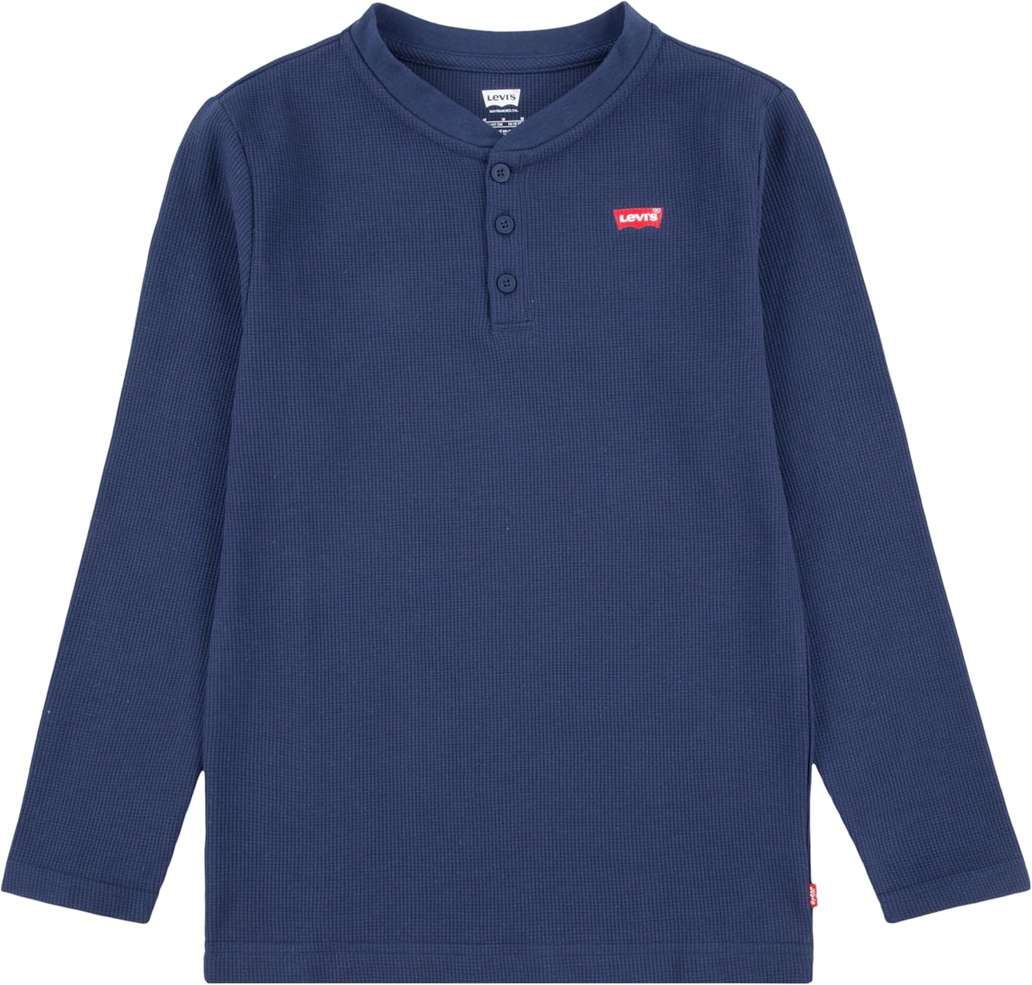 

Рубашка Levi's для мальчиков с длинным рукавом и вафельным узором, Naval Academy