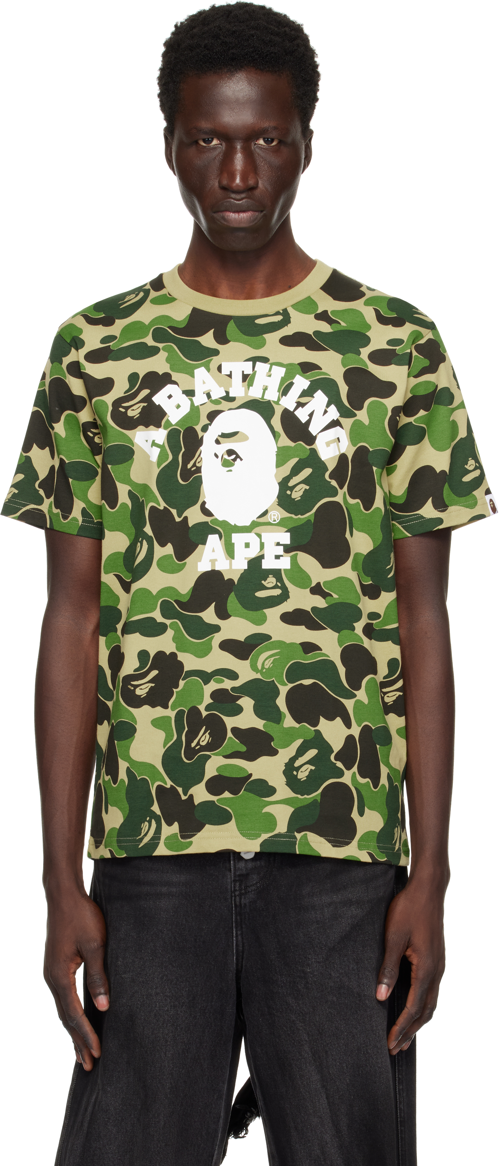 

Футболка колледжа ABC Camo BAPE, Green