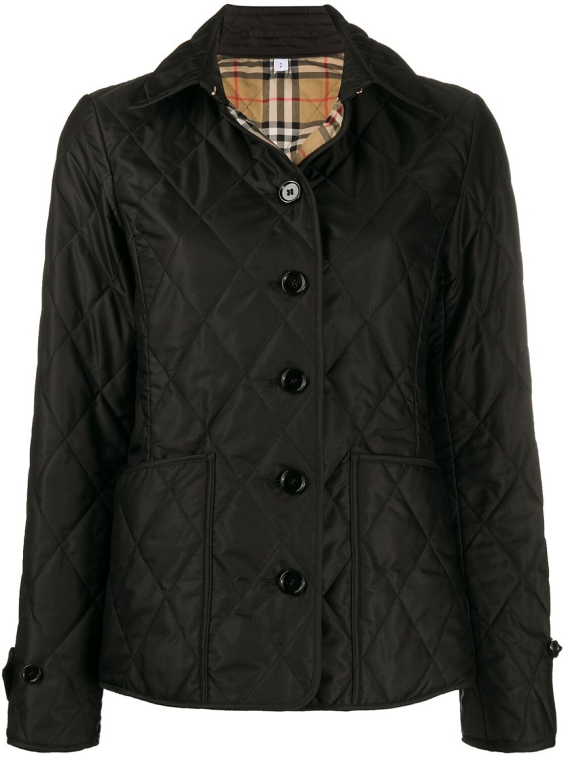 

Burberry стеганая терморегулируемая куртка, черный