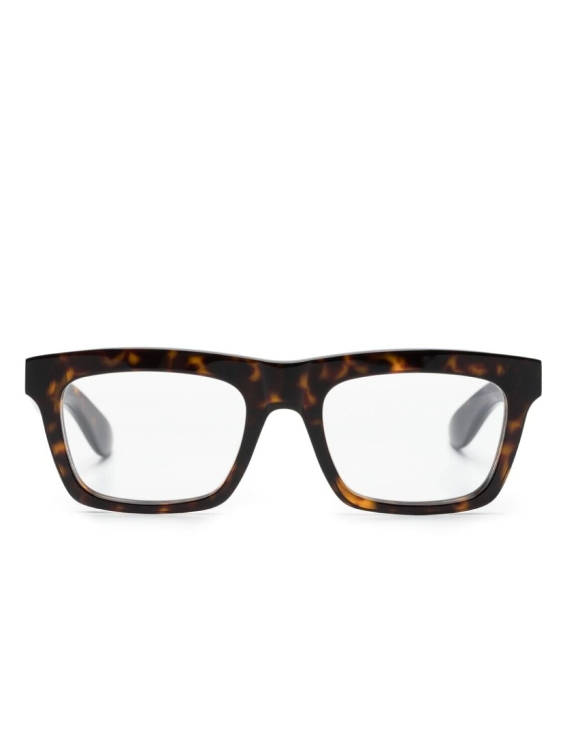 

Alexander McQueen Eyewear очки в прямоугольной оправе с логотипом, коричневый