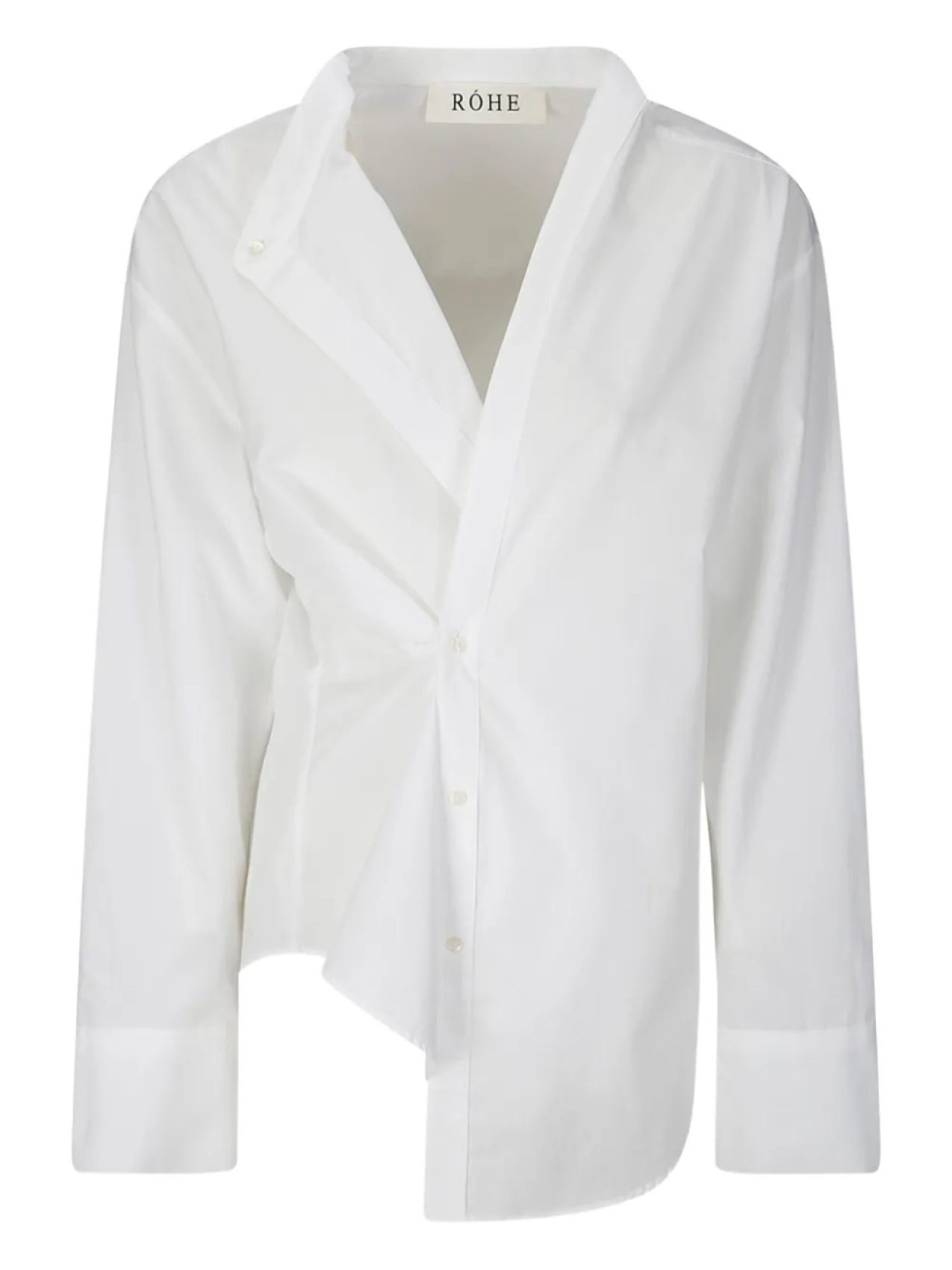 

Рубашка с перекрученным передом Róhe, белый