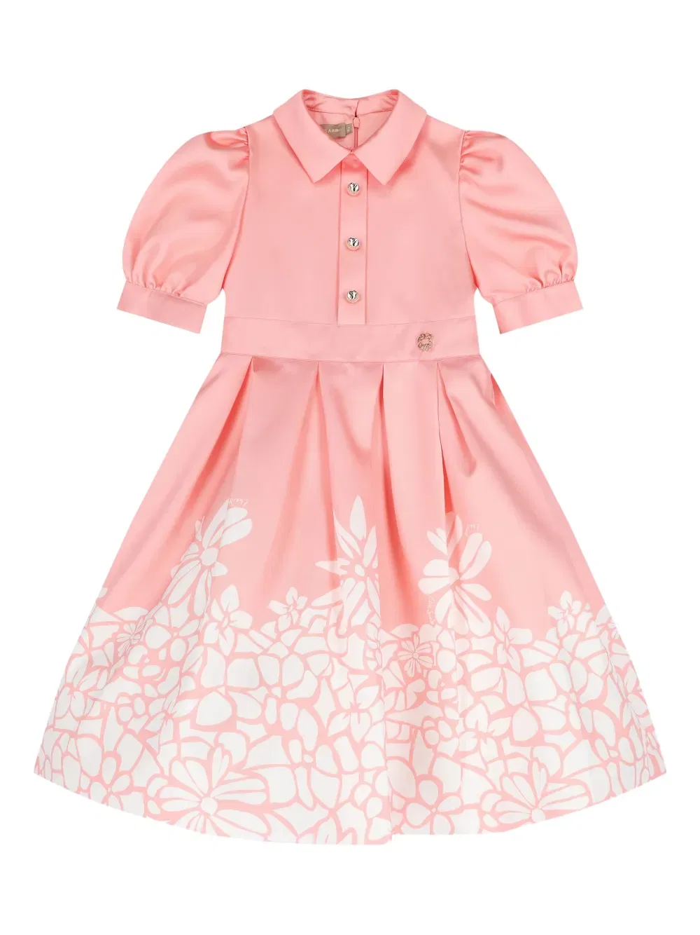 Платье с цветочным узором Elie Saab Junior, розовый