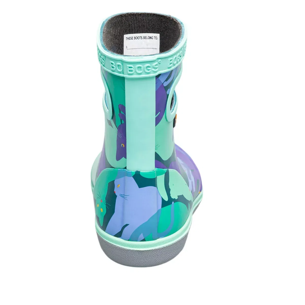 Детские сапоги-дождевики с принтом Skipper II Bogs, Teal Multi — фото 4