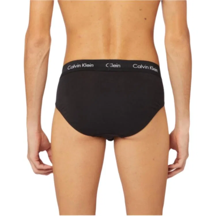 Мужские трусы-боксеры комплект из 3 шт Calvin Klein, 3 шт (Black+Dark Blue+Blue) — фото 3