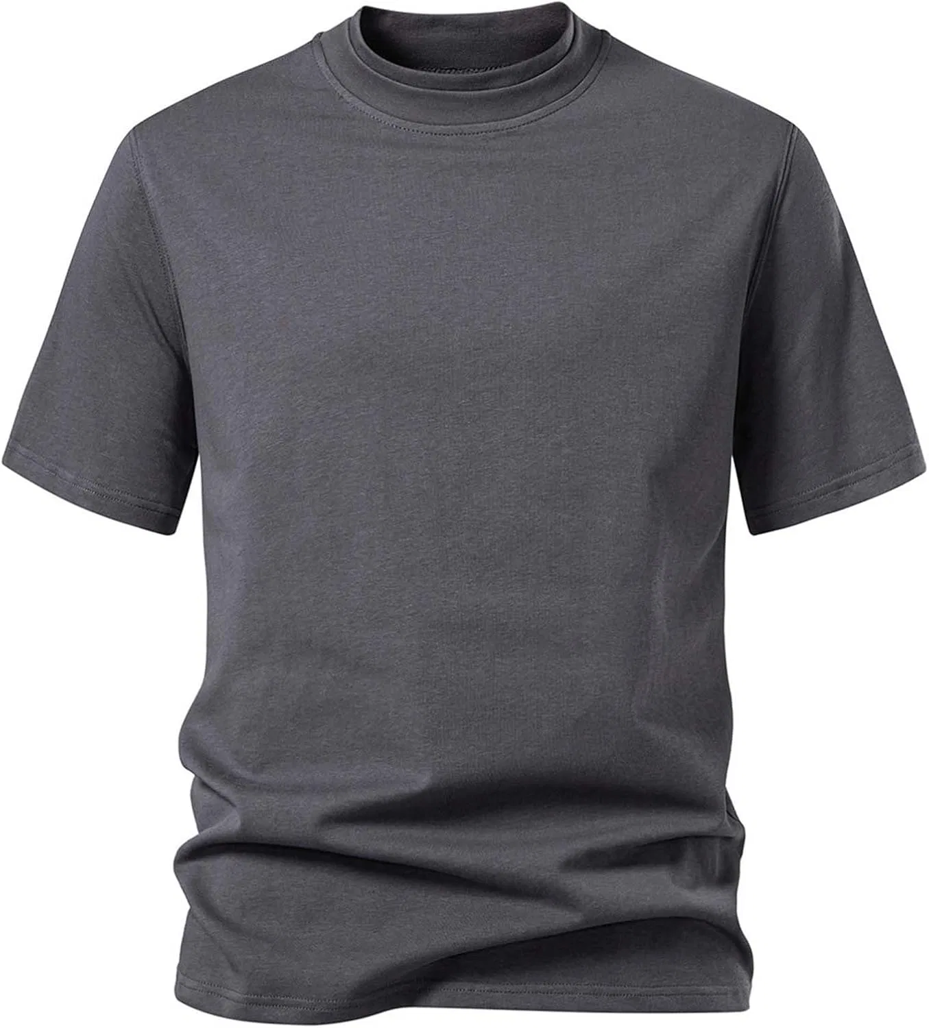 Мужская футболка с коротким рукавом Muscle Basic Soft, Dark Gray — фото 2
