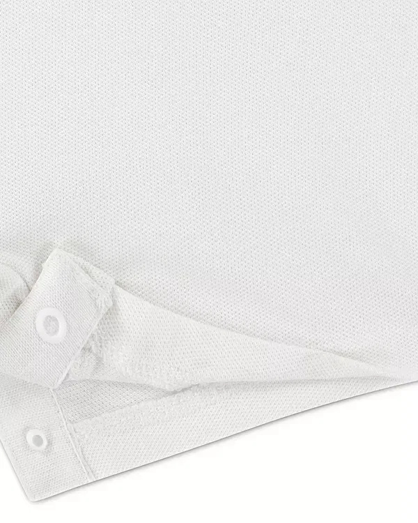Детский комбинезон-поло для мальчиков с коротким рукавом Lacoste, Farine — фото 3