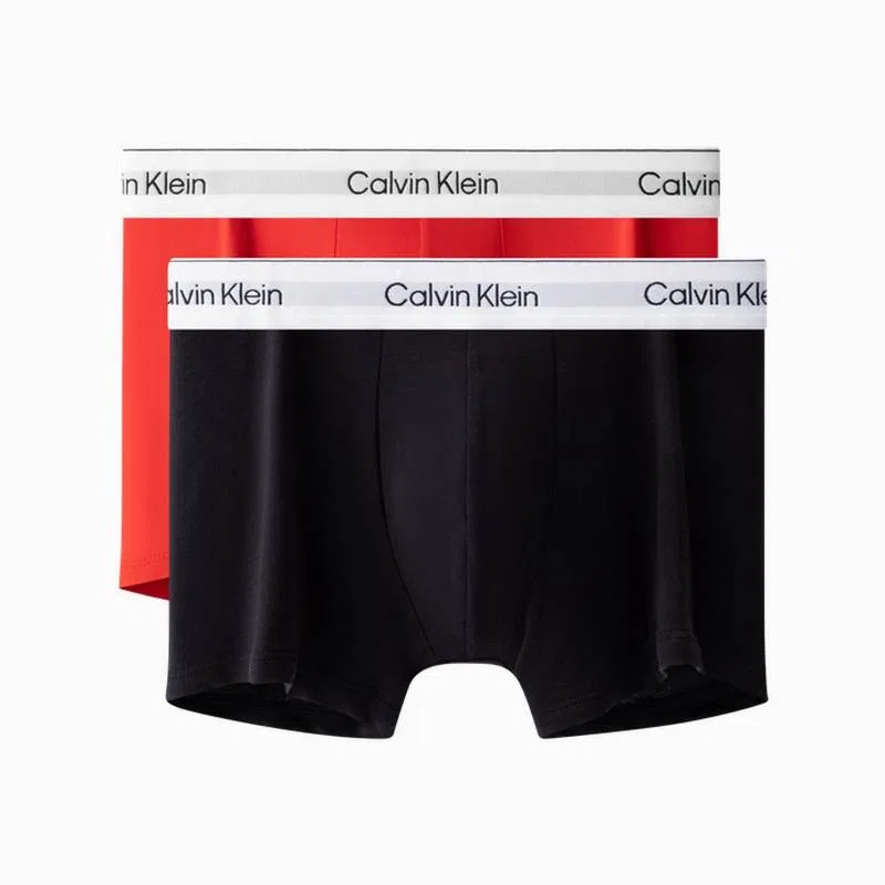 Мужские боксеры с длинным рукавом, комплект, Calvin Klein, SF5-Space Black/Vermilion