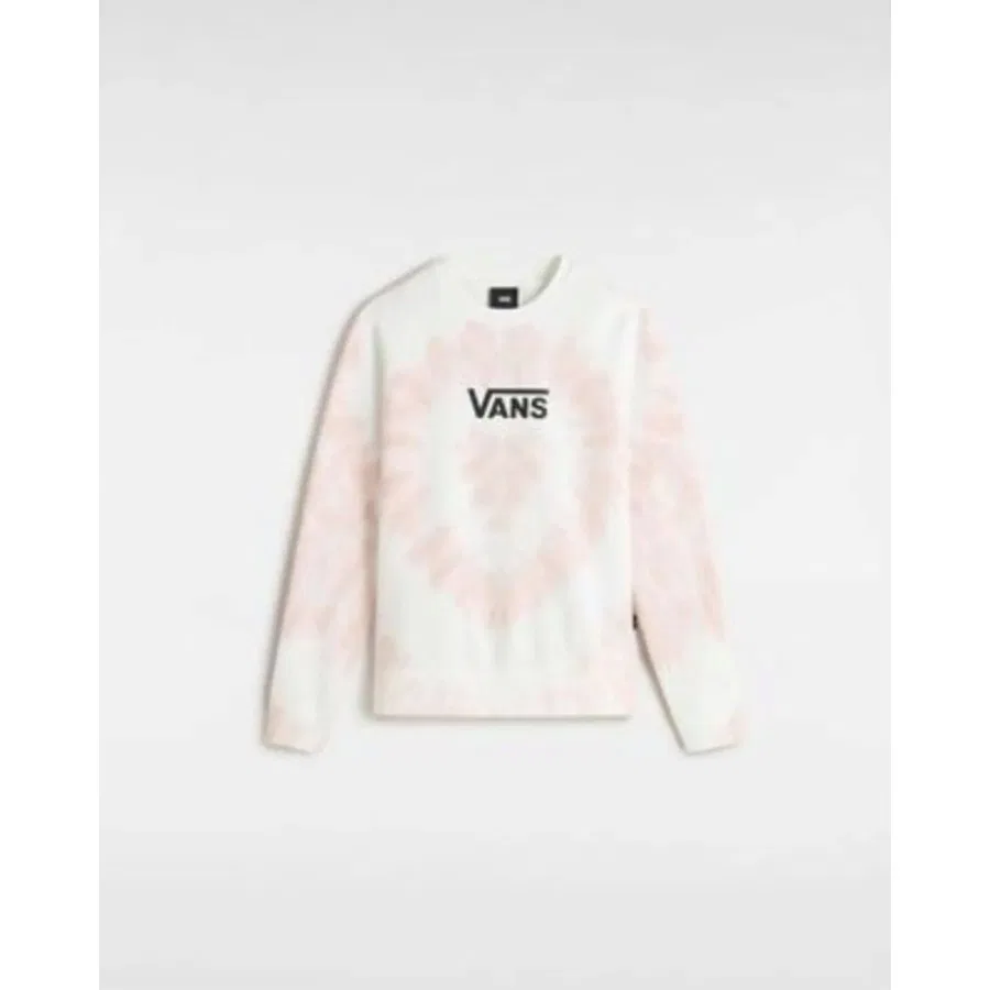 Детский свитшот с длинным рукавом Tie Dye Heart Crew Vans, Розовый