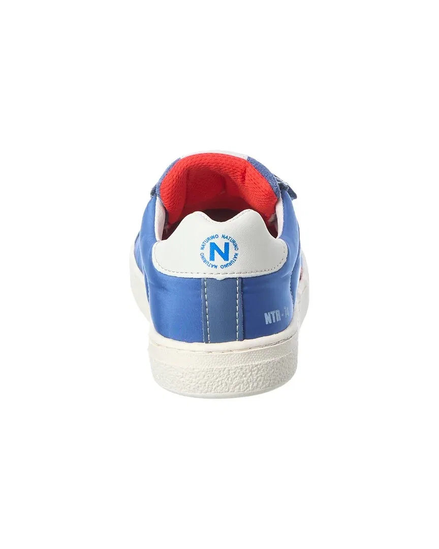 Детские кроссовки на двойной липучке Naturino Pinn Nylon & Suede, синий — фото 3