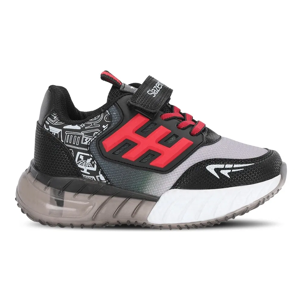 Детские кроссовки для мальчиков на липучках Enzo P Slazenger, Grey / Saks Mavi
