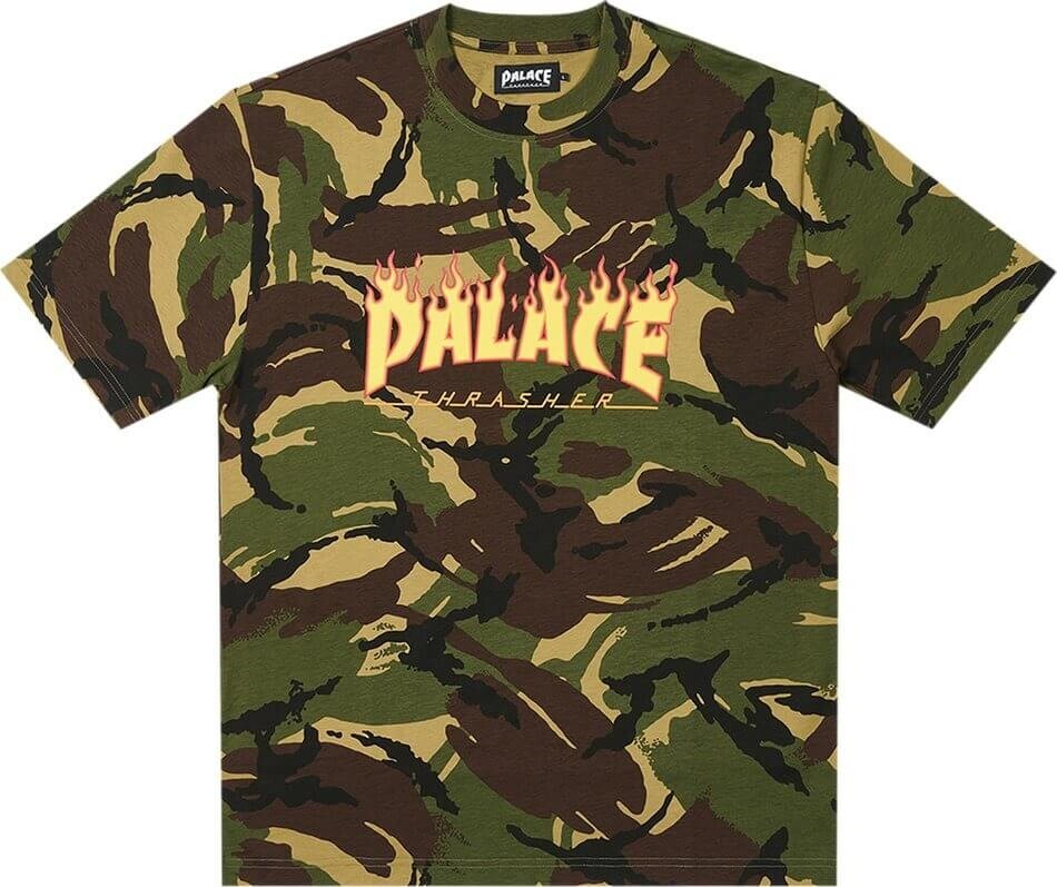 

Футболка Palace x Thrasher, мультиколор