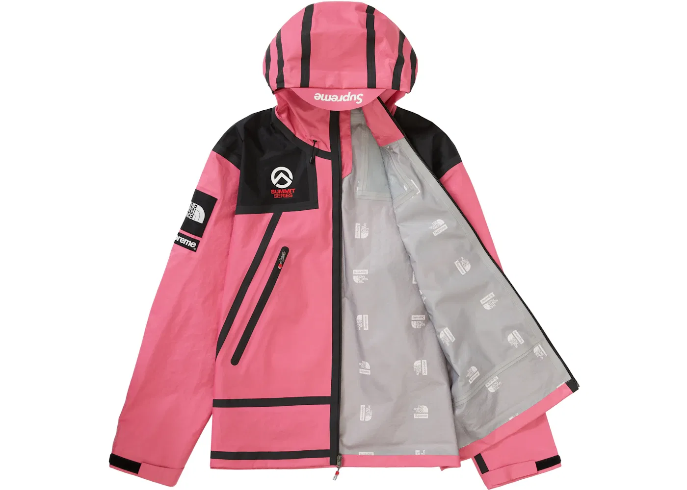 Мужская куртка с водонепроницаемой отделкой швов Supreme The North Face Summit Series Outer Tape Seam, Pink — фото 2