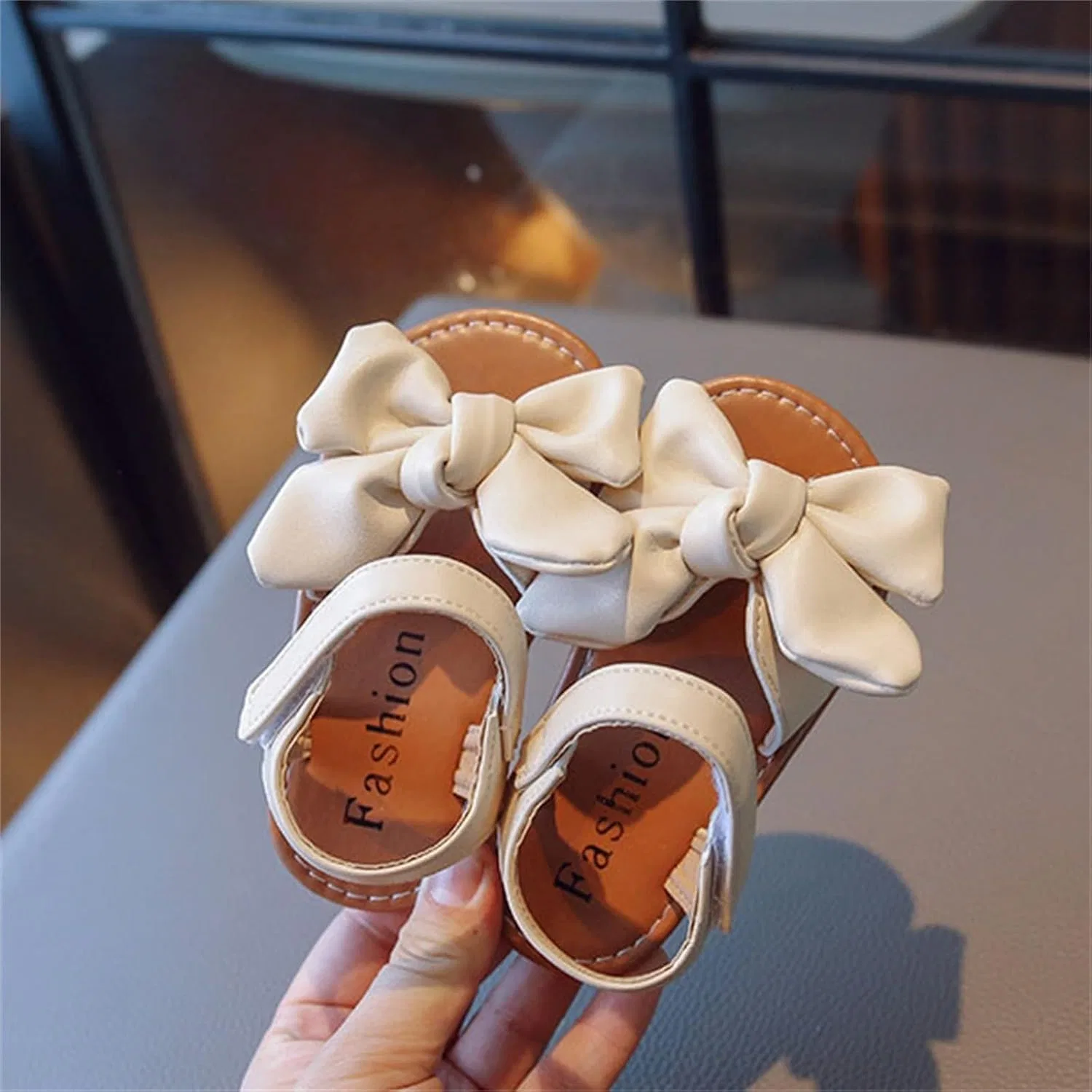 Детские кеды для девочек с бантом Fashion Spring Summer Toe Solid Color Bowknot, White — фото 2