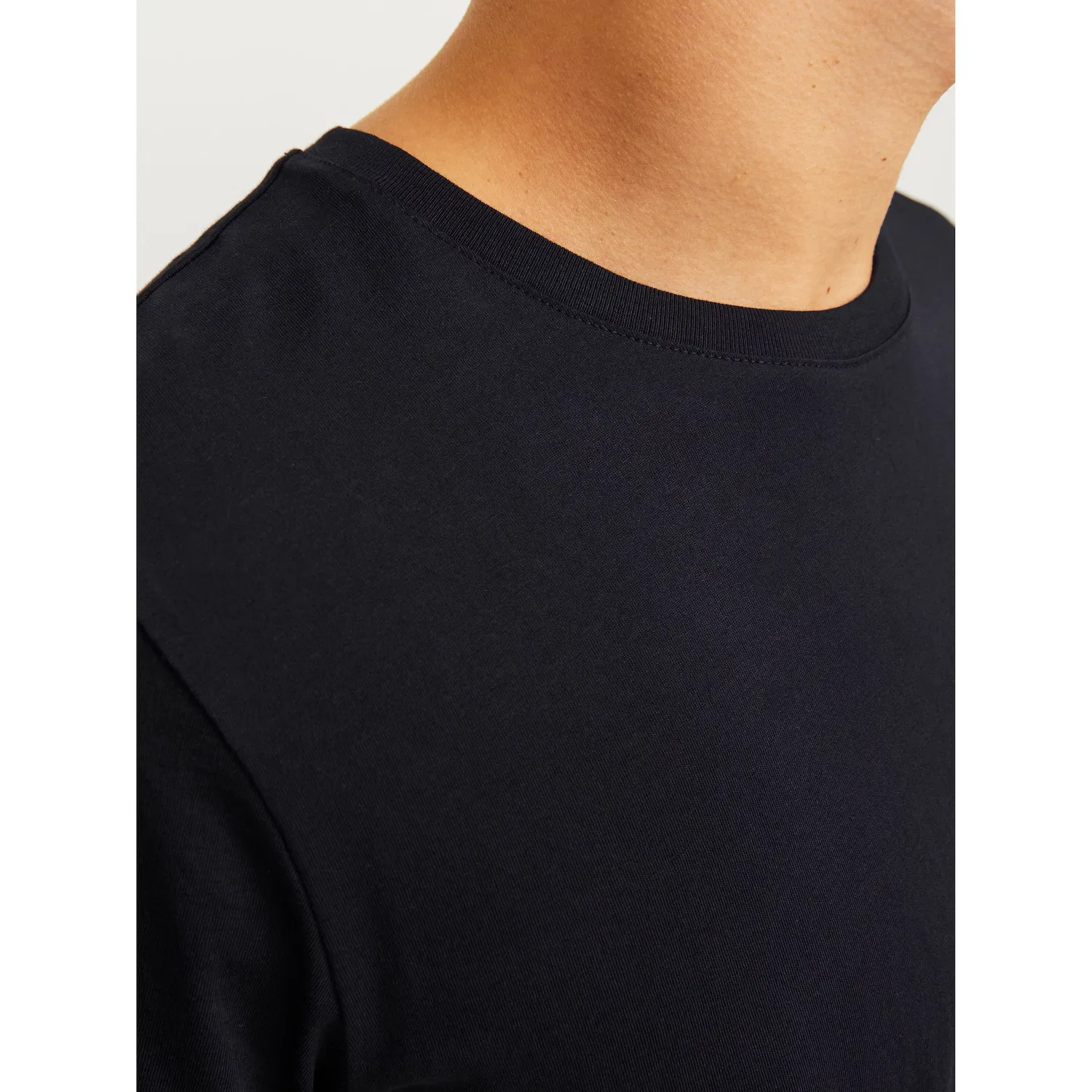 Детская хлопковая футболка с логотипом Jack & Jones, Black — фото 3