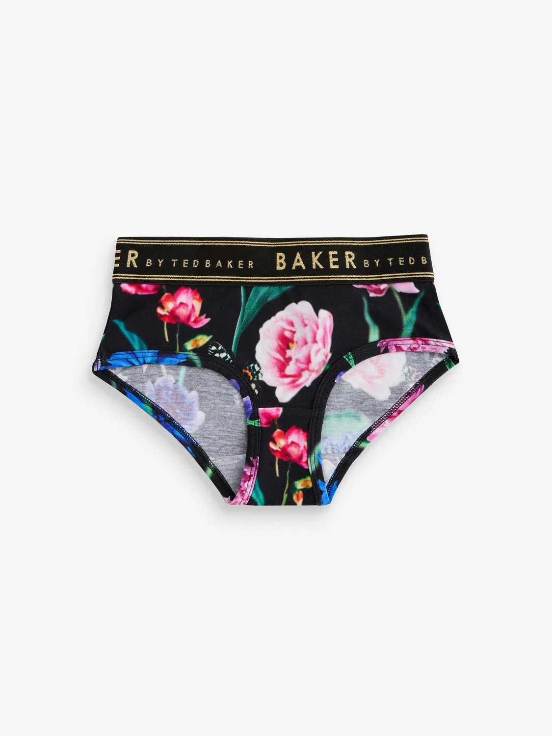 Трусы 3шт, высокие Baker by Ted Baker, черный/ягодный — фото 4
