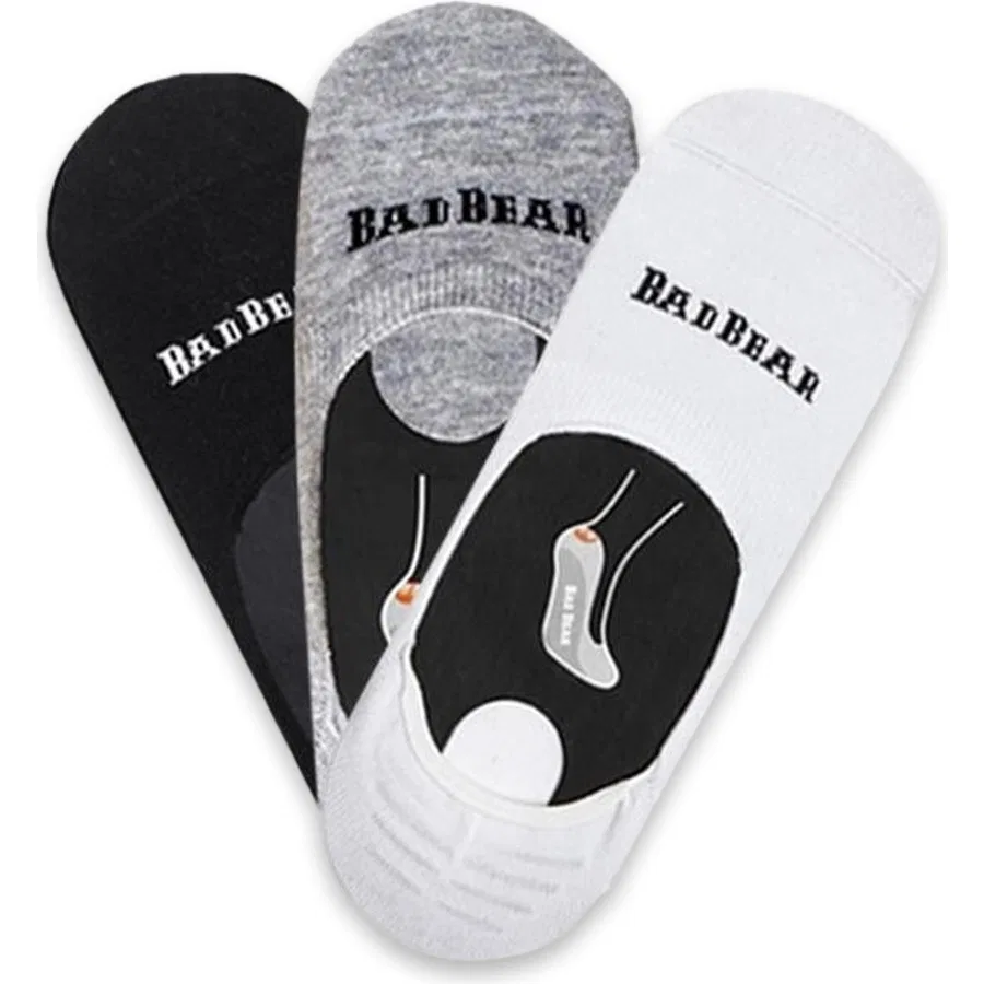 Комплект детских носков с принтом Core Zero Socks 3-Pack Bad Bear, Разноцветный