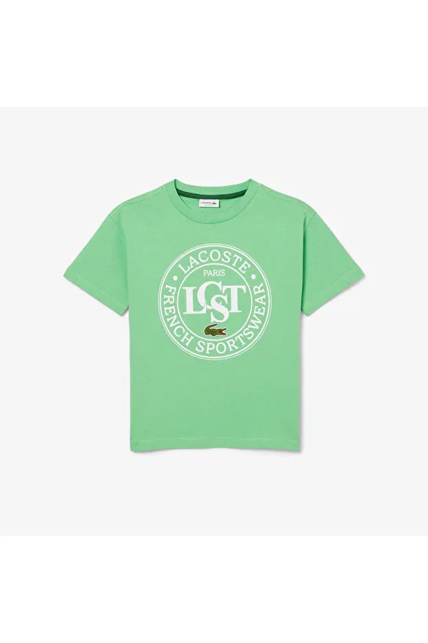 Детская футболка с принтом Lacoste, Green — фото 4