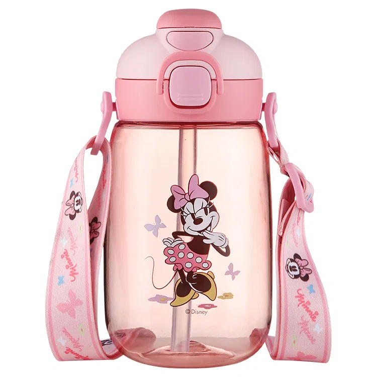 Детский стакан с принтом Minnie Cherry Blossom Pink, Disney, 550 мл