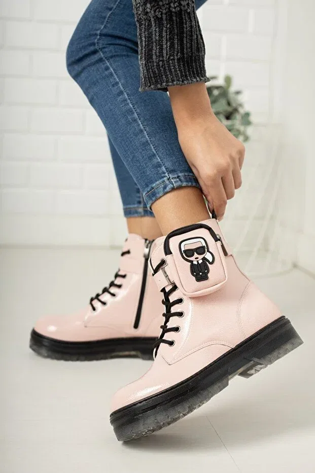 Детские ботинки для девочек с принтом Rana Shoes, Powder