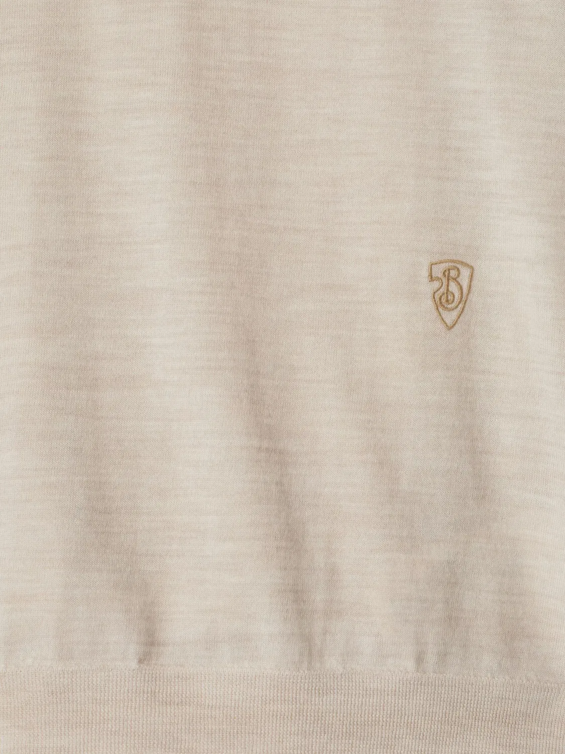 Burberry Поло из шерсти светло-бежевого цвета — фото 2