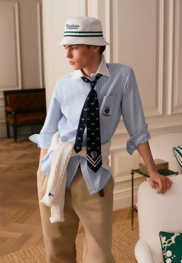 Рубашка поло, хлопок Polo Ralph Lauren, синий/мультиколор