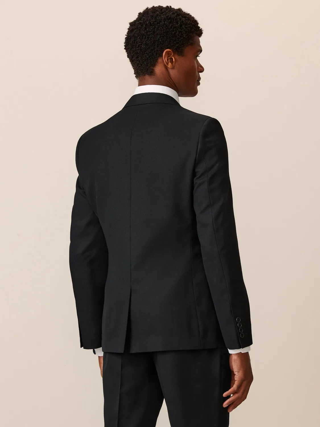 Пиджак костюмный Slim Fit Textured Next, черный — фото 3