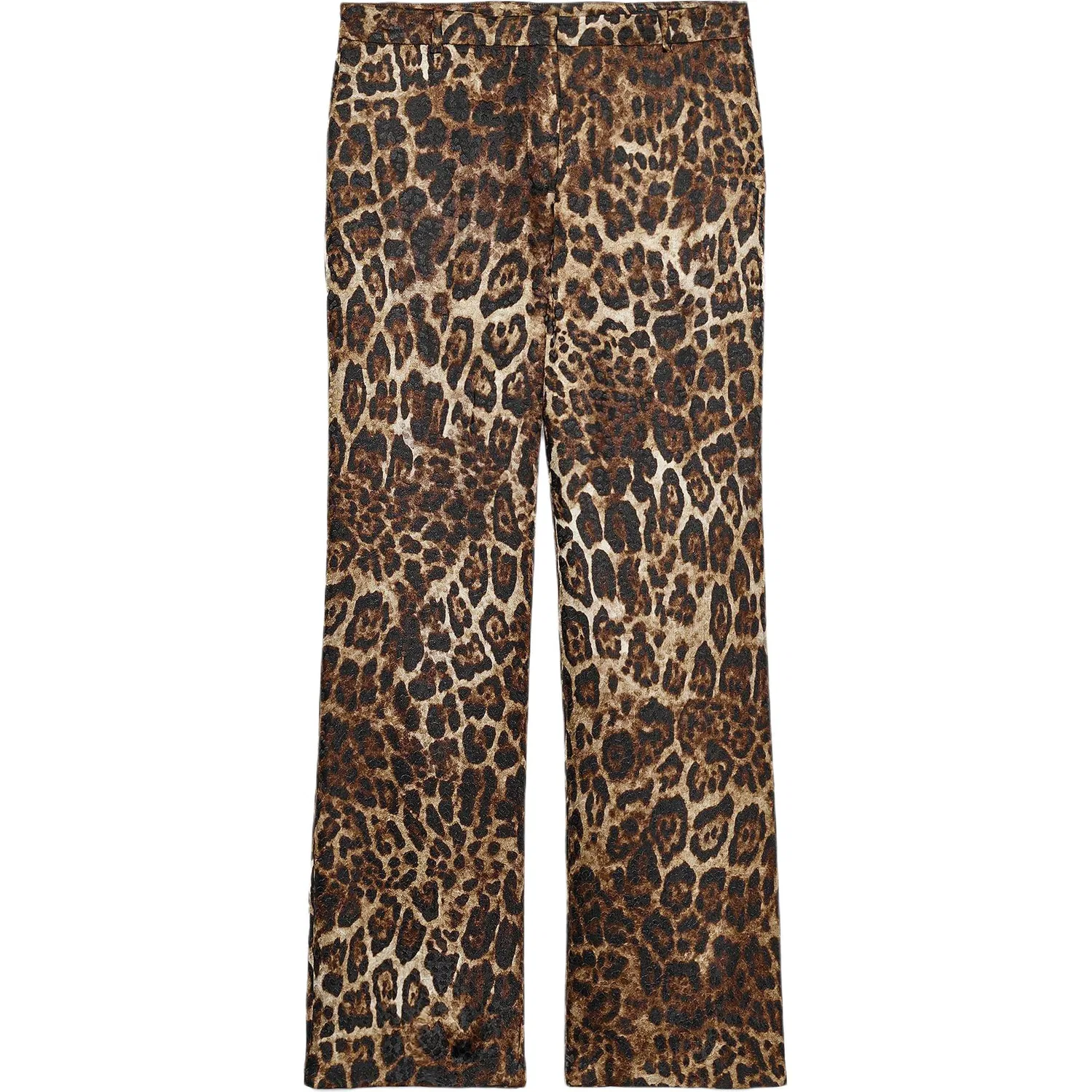 Женские брюки повседневные с леопардовым принтом ZARA, Leopard — фото 3