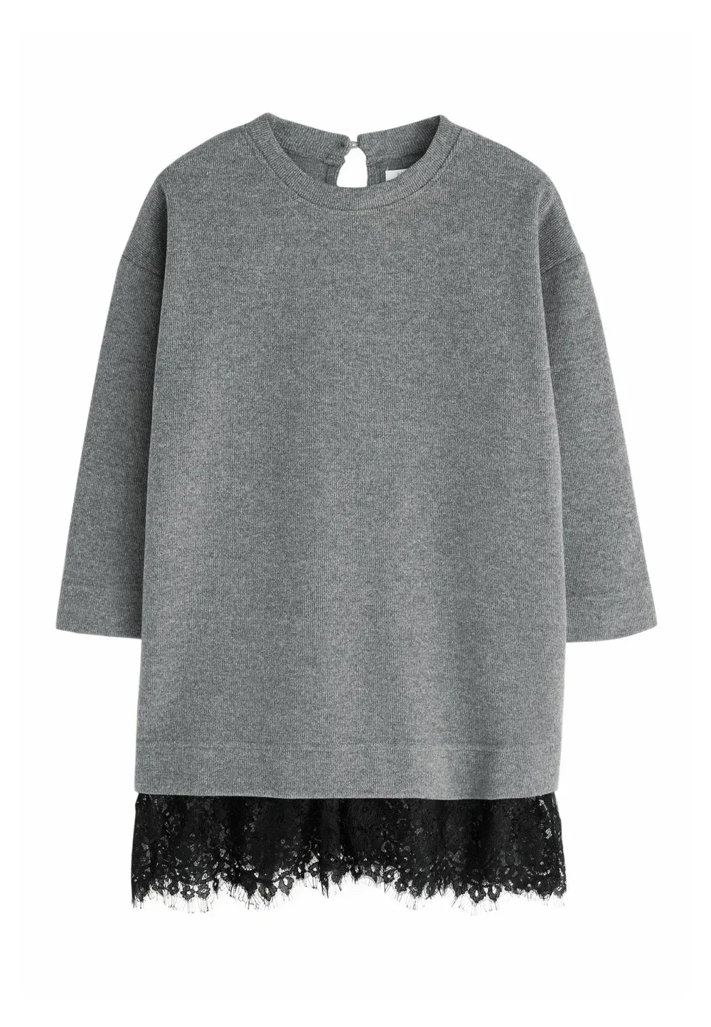 Платье-Комбинезон 2 в 1 с кружевной каймой - платье-комбинезон Next, Charcoal Grey
