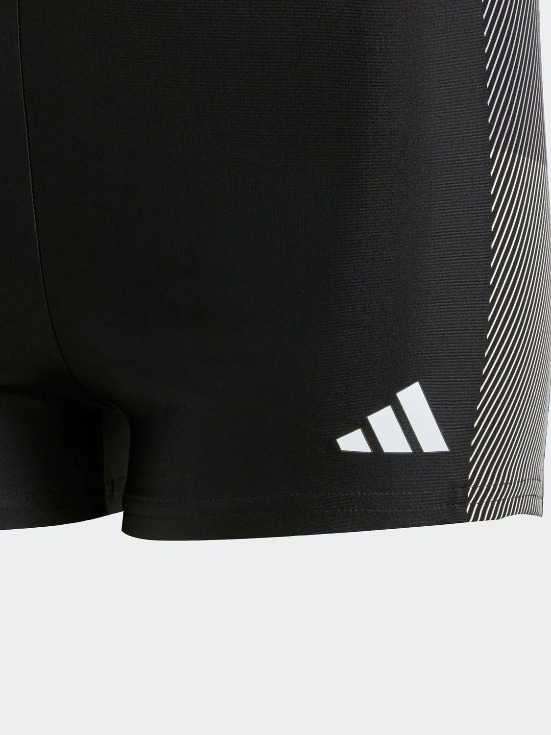Плавки с регулируемой талией, модель Colourblock 3-Stripes adidas, черный — фото 3