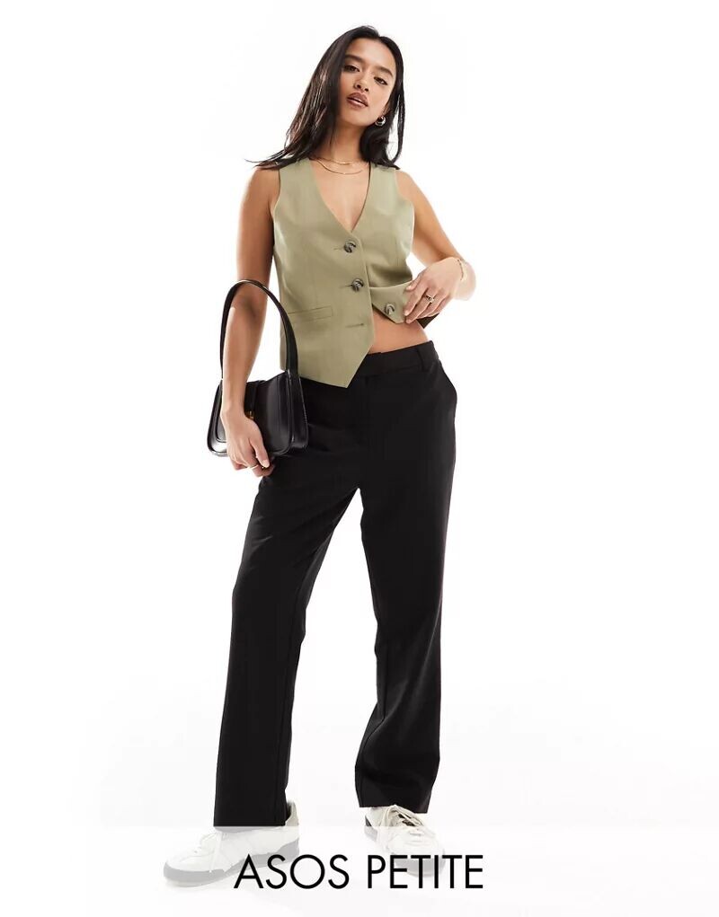 

Черные узкие брюки ASOS Petite
