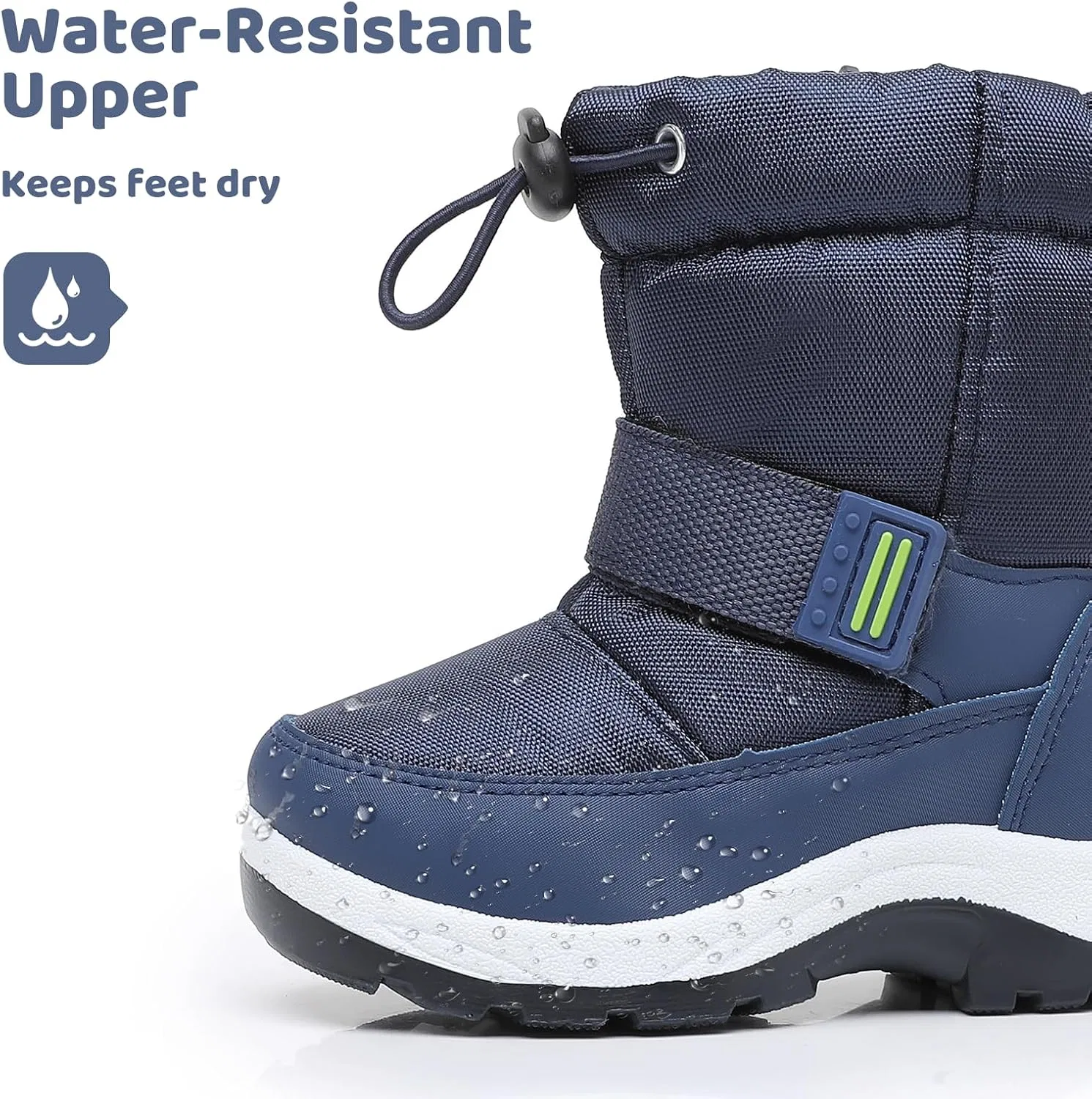 Детские зимние ботинки для девочек Snow Boots Apakowa, Navy — фото 2