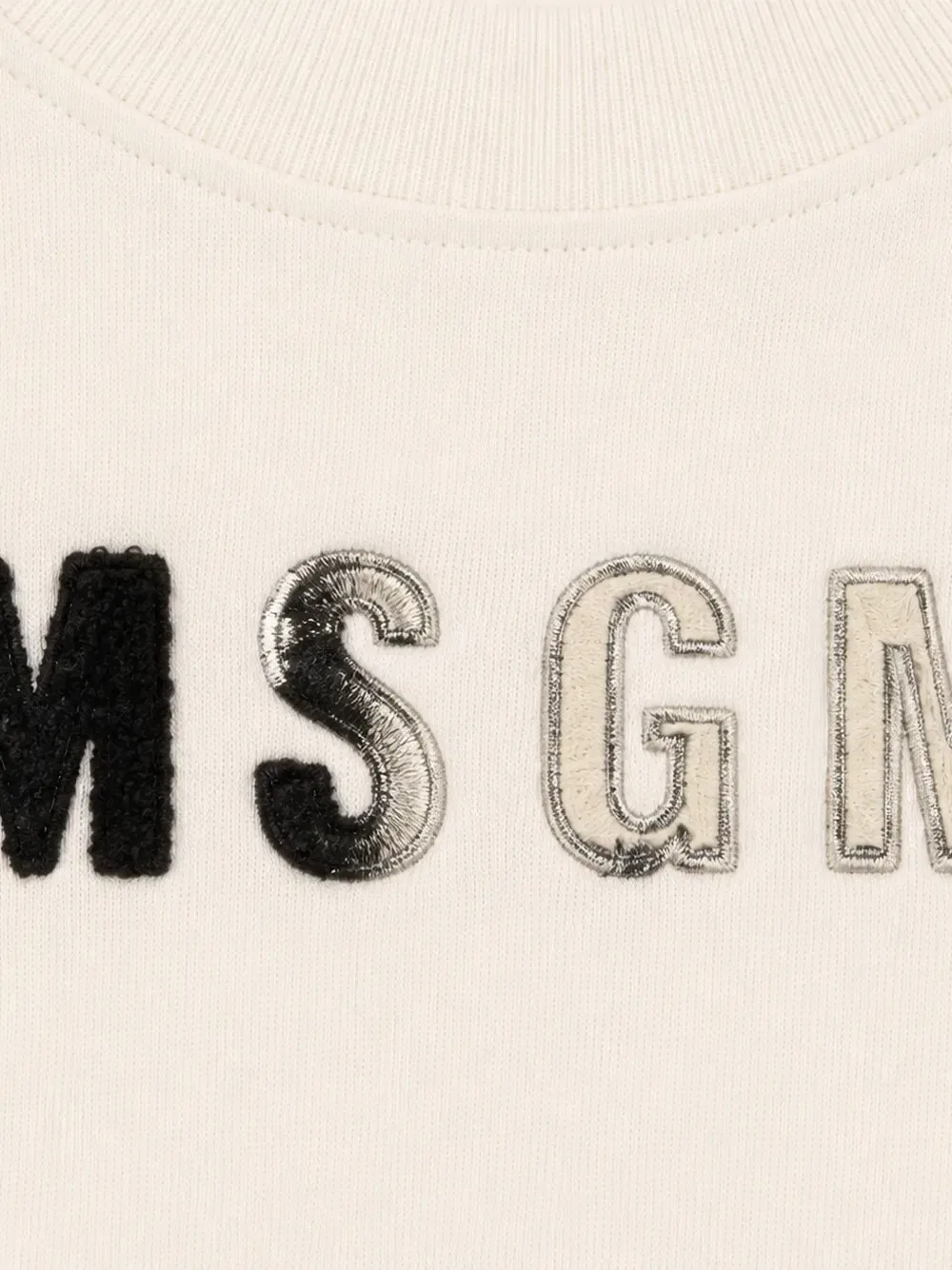 Толстовка с нашивкой-логотипом MSGM Kids, бежевый — фото 3