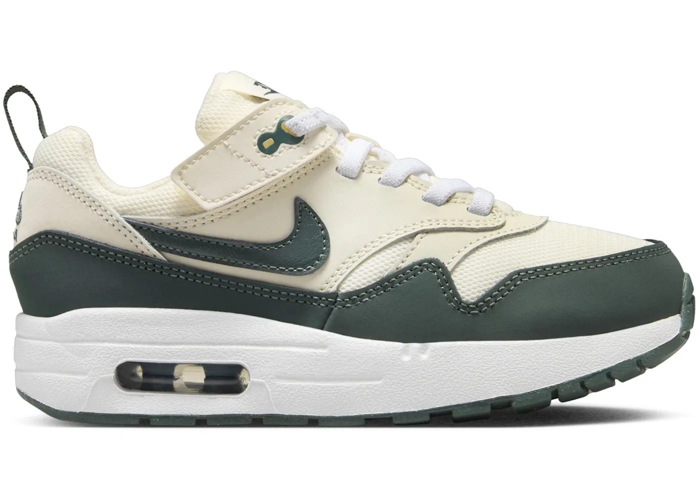 Детские кроссовки Lifestyle Nike Air Max 1 EasyOn, Pale Ivory White Bicoastal Vintage Green