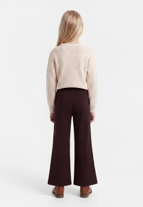 Брюки из полиэстера с эластаном Nkfnalinna wide pant noos Name It, Chocolate Plum, шоколадный — фото 2