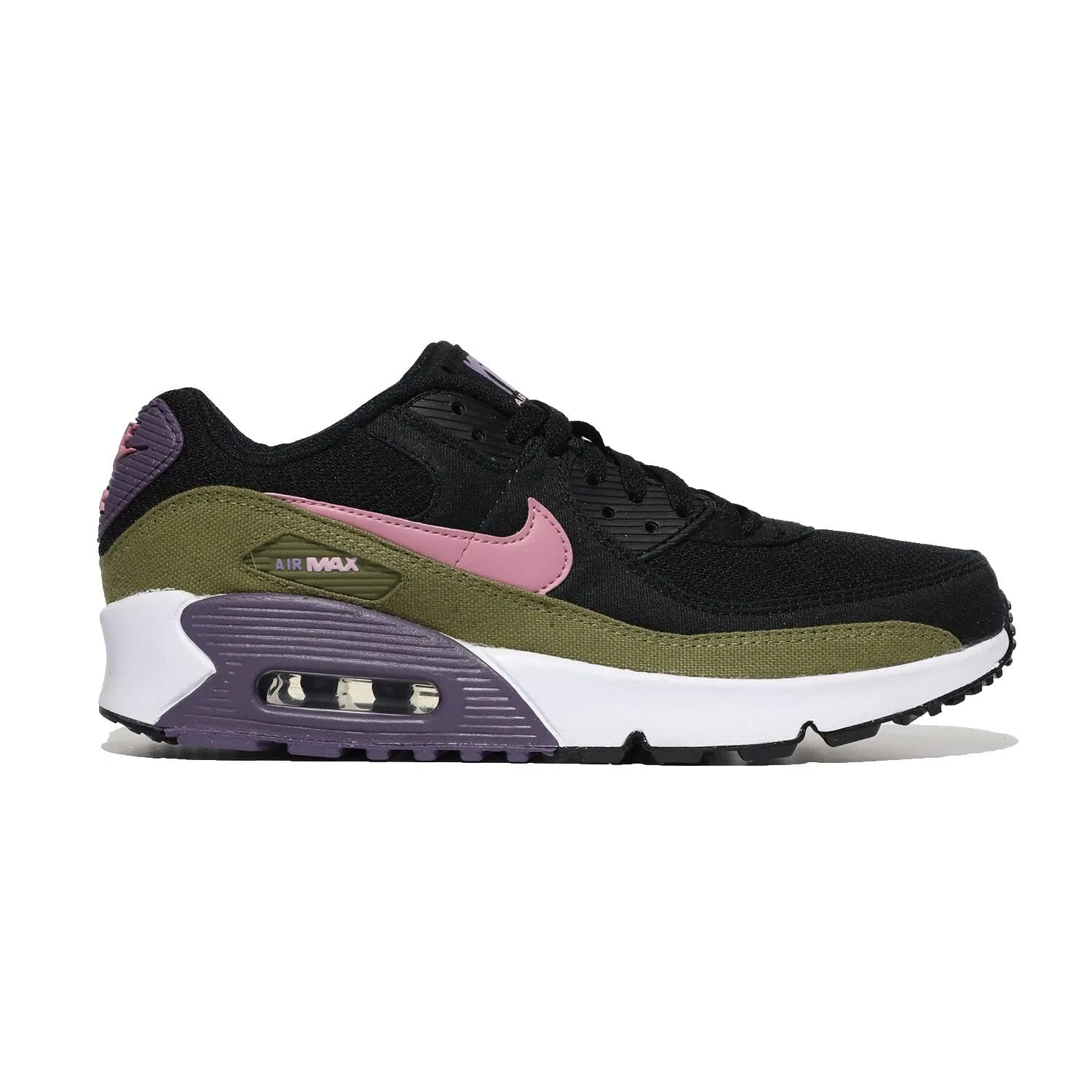 Детские кроссовки для девочек с шнуровкой Air Max NIKE, Nero Rosa Elementare Pilgrim — фото 4