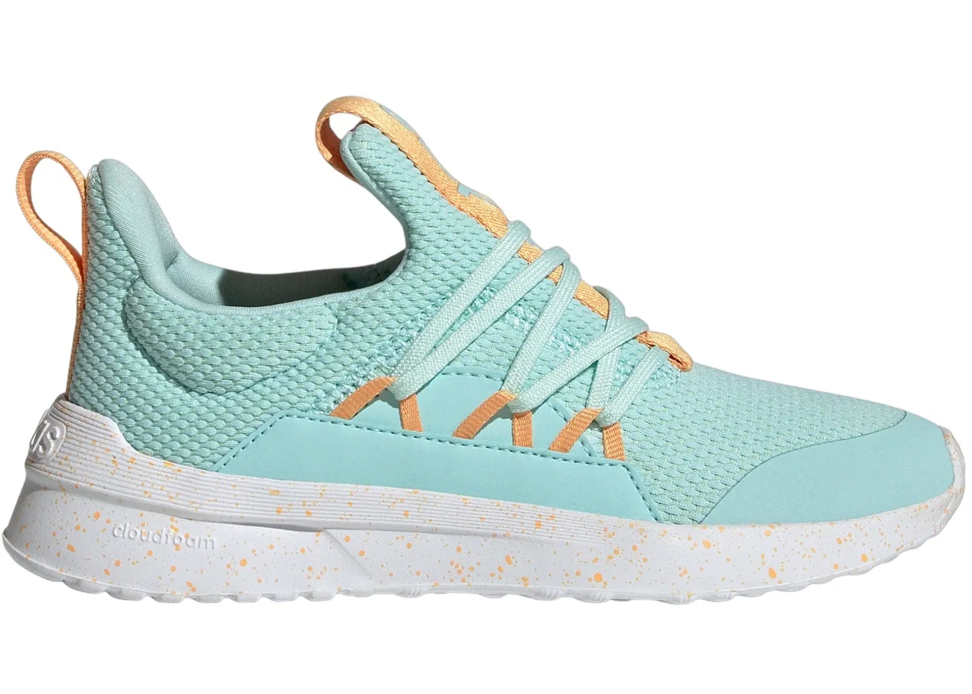 Детские кроссовки Lifestyle с шнуровкой Adidas Lite Racer Adapt 5.0, Semi Flash Aqua Hazy Orange Semi Green Spark