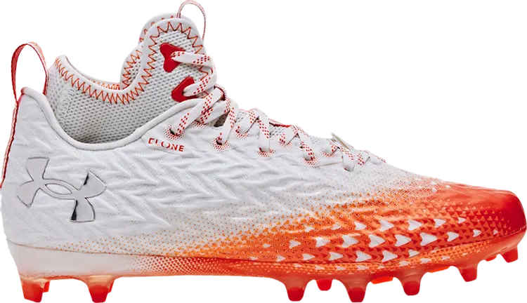 

Бутсы Under Armour Spotlight Clone 3.0 MC White Team Orange, белый