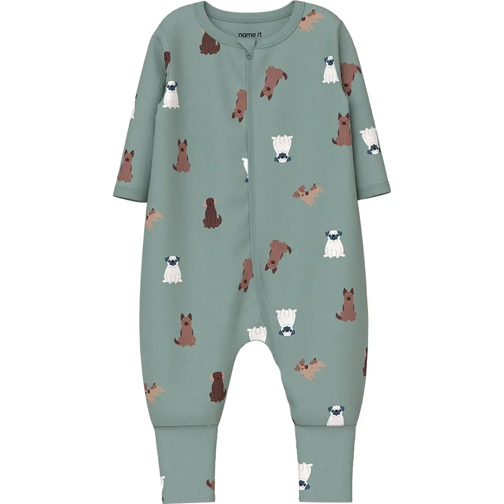 Детская пижама для мальчиков с принтом Dog Pyjama Name it, Green