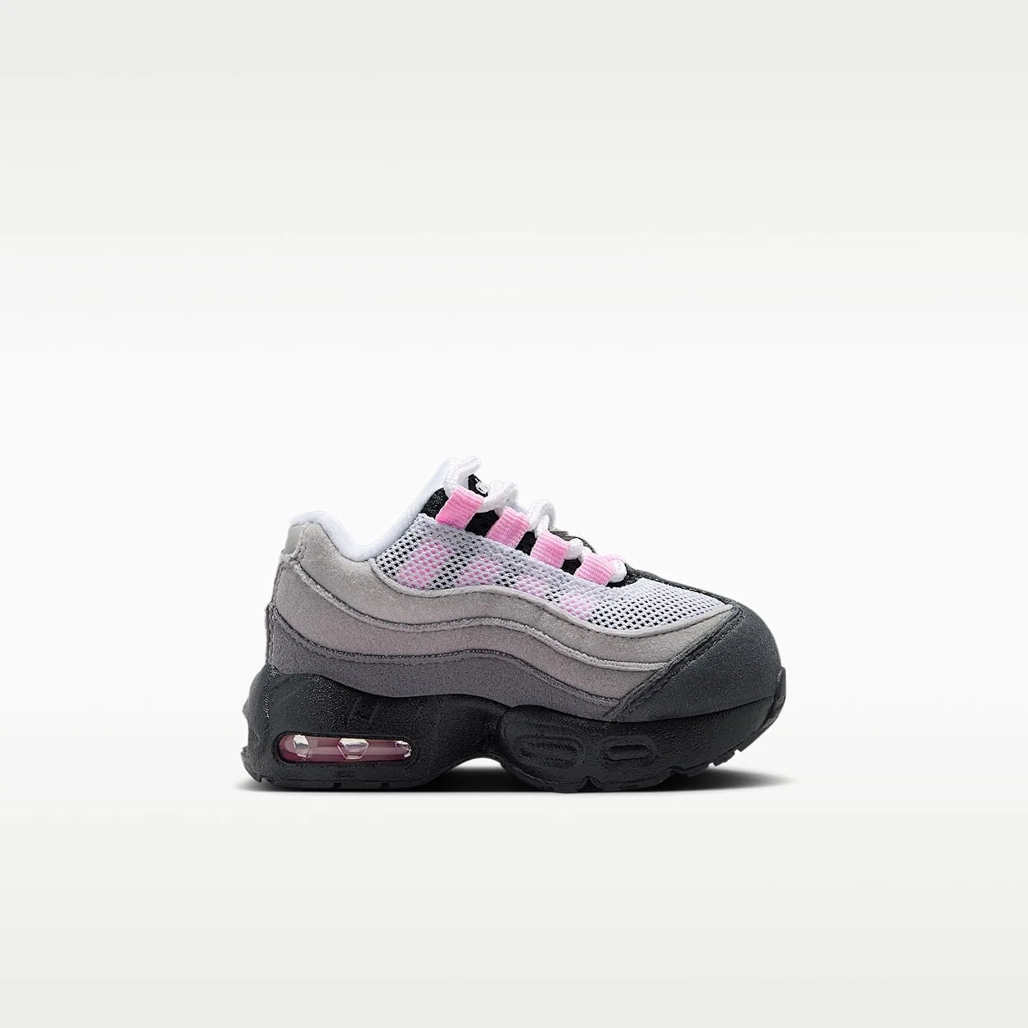 Детские кроссовки для мальчиков Little Max '95 Nike, Black/White/Medium Gray/Pink Foam — фото 3