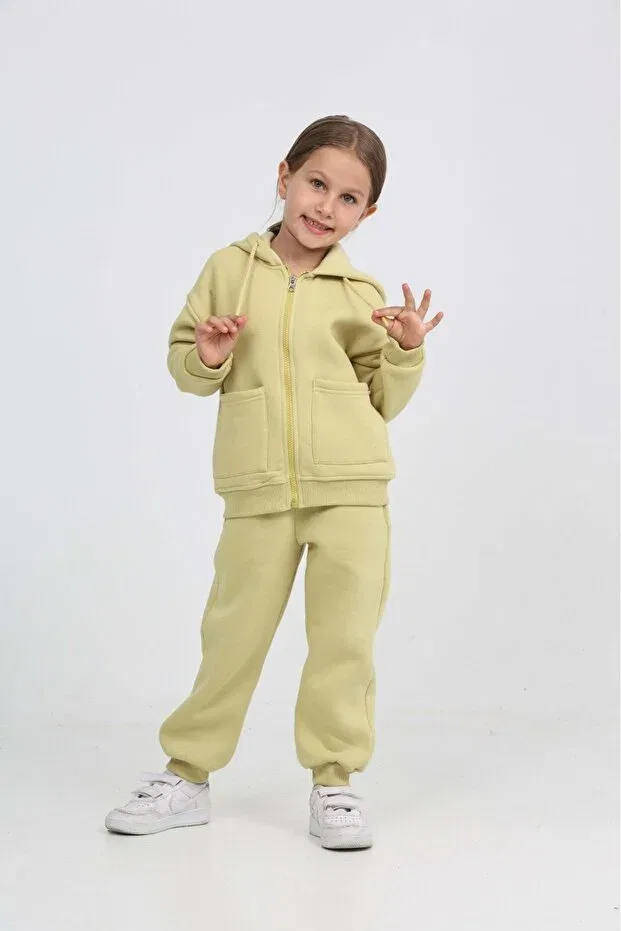 Детский комплект для девочек с карманами Toontoy, Light Green