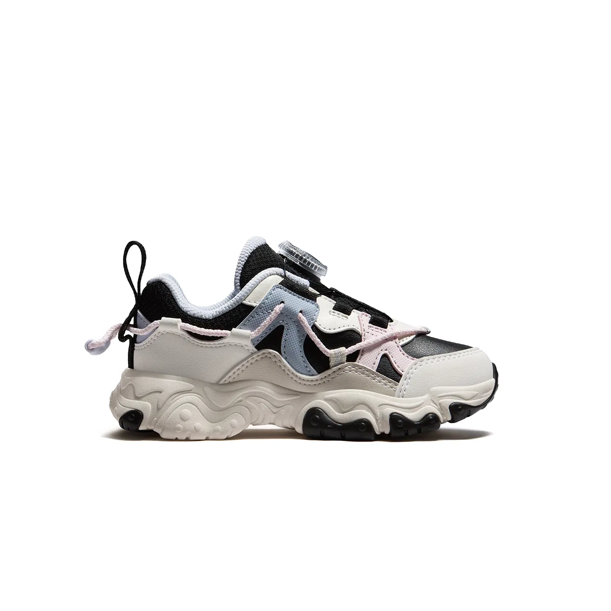 Детские кроссовки для бега с синтетическим верхом FILA KIDS, Black/Milk White — фото 3