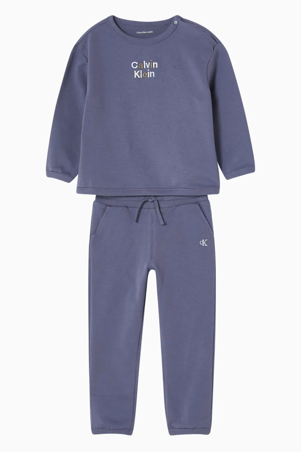 Комплект спортивный из хлопка Match Back Calvin Klein, синий