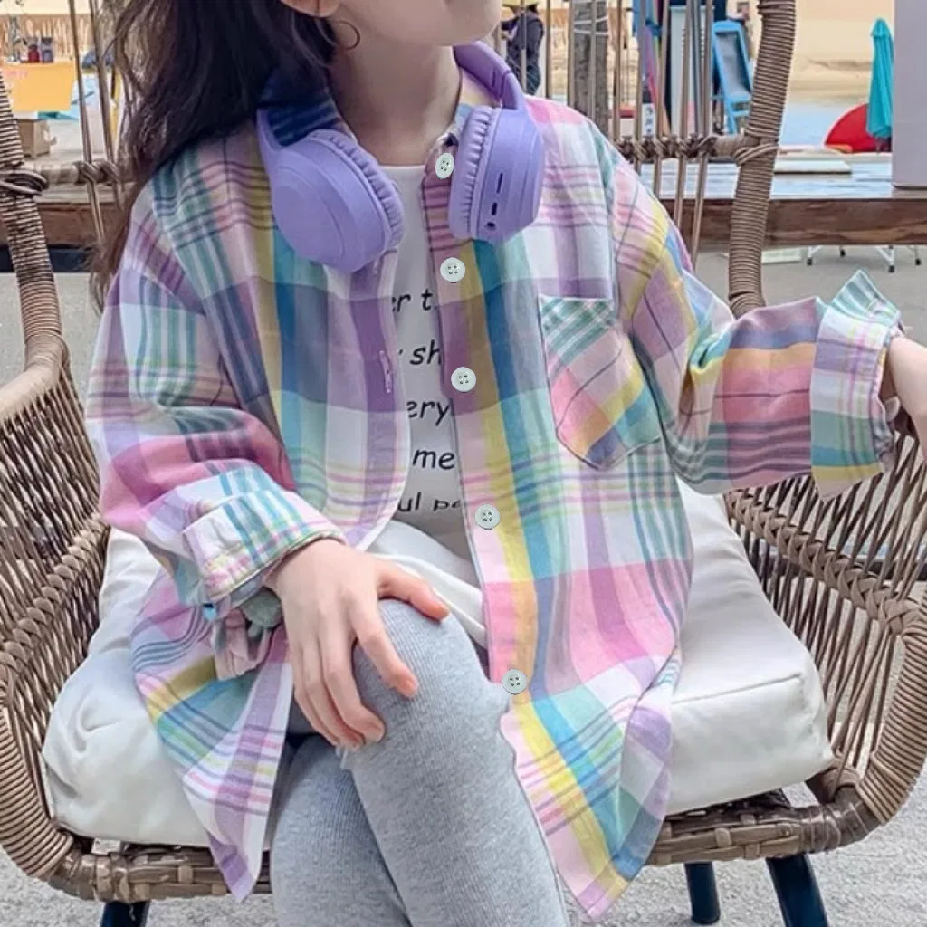 Рубашка с длинным рукавом с цветными блоками 4-13Years Chicpoint, как на картинке