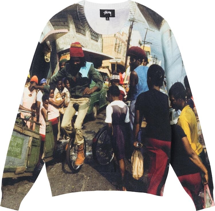 

Свитер Stussy Peter Tosh Print Sweater 'Multicolor', разноцветный