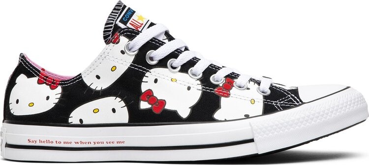 

Кроссовки Converse Hello Kitty x Chuck Taylor All Star Canvas Ox Black, черный