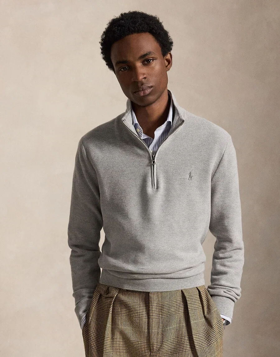 Свитер Polo Ralph Lauren светло-серого цвета — фото 2