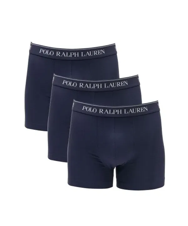 Трусы 3 штуки, хлопок, Polo Ralph Lauren, темно-синий