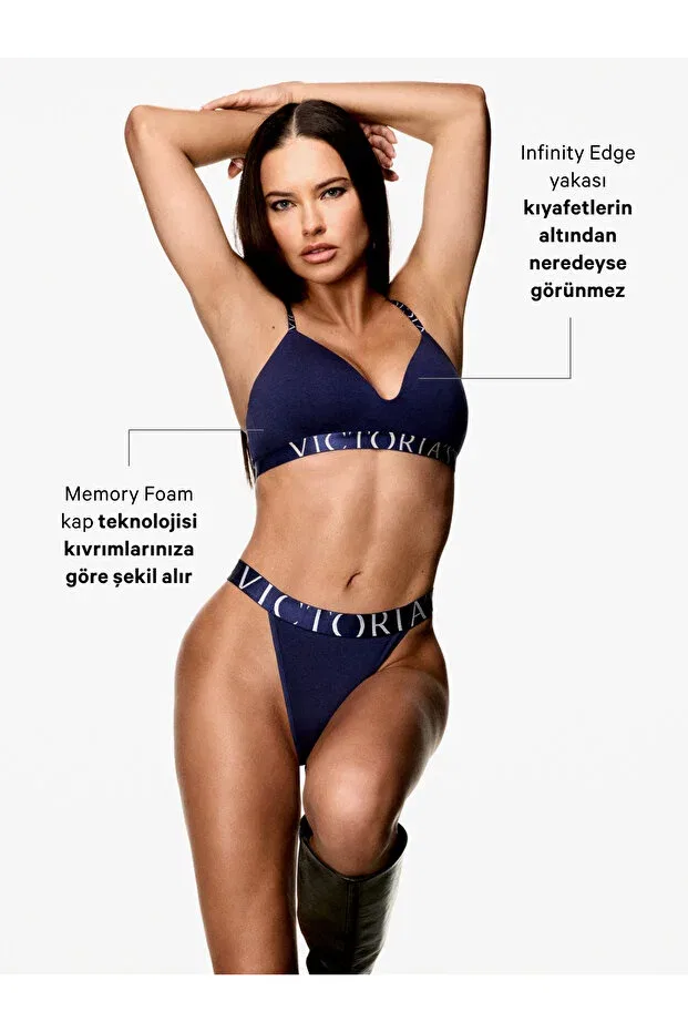Женский бюстгальтер без косточек с легкой подкладкой The coolbra Victoria'S Secret, Black — фото 4