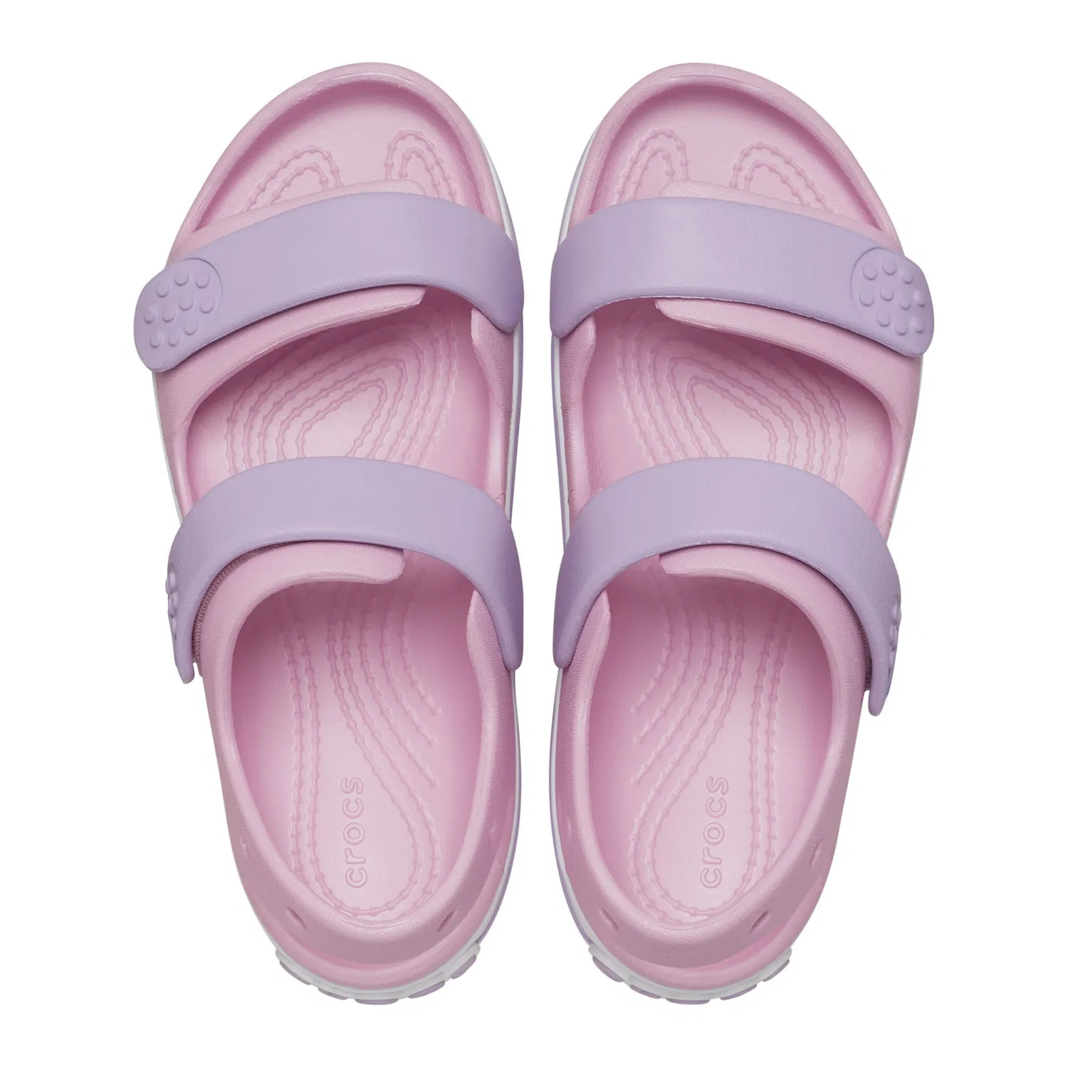 Детские сабо-клоги с вентиляцией Crocs, Pink/Lavender — фото 3