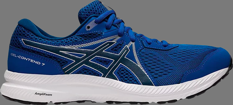 Кроссовки gel contend 7 'lake drive mako blue' Asics, синий - фото